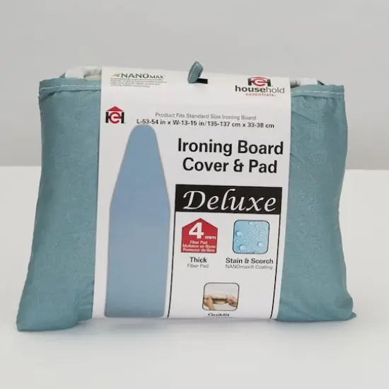Household Essentials Deluxe Ironing Board Cover & Pad Blue {3}