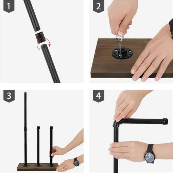 Black Wall Mounted Toilet Paper Holder {7}