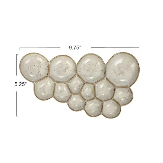 Hello Honey&reg; White Speckled 13-Section Stoneware Dish {5}