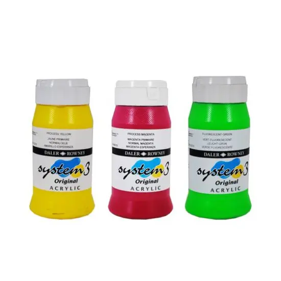 Daler-Rowney&reg; Original System 3 Acrylic, 500mL 335 Emerald {2}