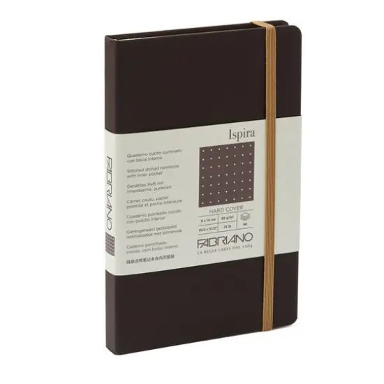 Fabriano&reg; Ispira Brown Hard-Cover Dotted Notebook {1}