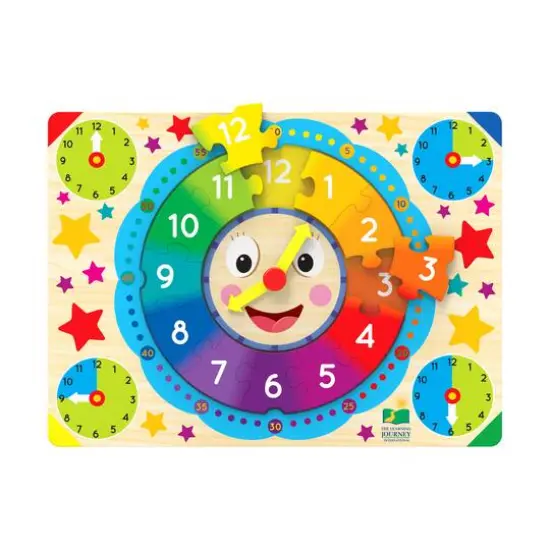 Lift & Learn Puzzle - Clock: 12 Pcs {3}