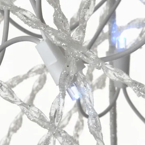 50" Glitter Moose Decoration, White Twinkling LED Lights {5}