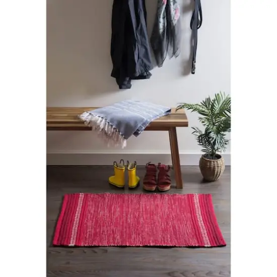 DII&reg; Variegated Red Recycled Yarn Rug, 2ft. x 3ft. {5}