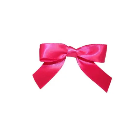 JAM Paper 2" Satin Twist Tie Bows, 100ct. Shocking Pink {1}
