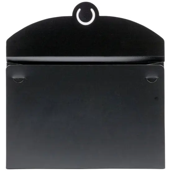 JAM Paper Black 9.5" x 12" Plastic Portfolio {3}