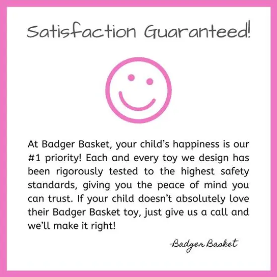 Badger Basket Pink Gingham Folding Double Front-to-Back Doll Stroller {6}