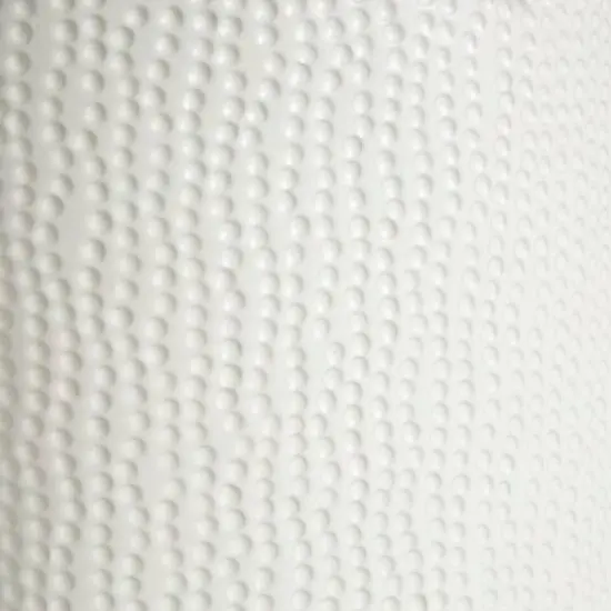 White & Gold Leaf Accent Ceramic Vase Set {9}