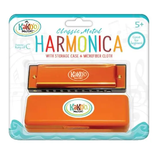 Salus Kako'o Orange Classic Metal Harmonica {3}