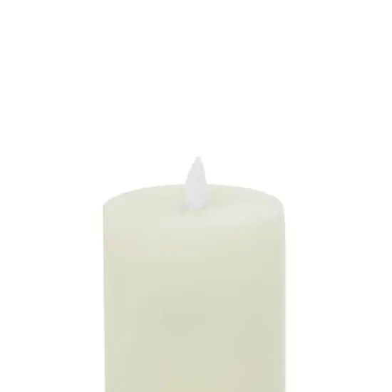 Yellow Traditional Wax Flameless Candle Set {4}