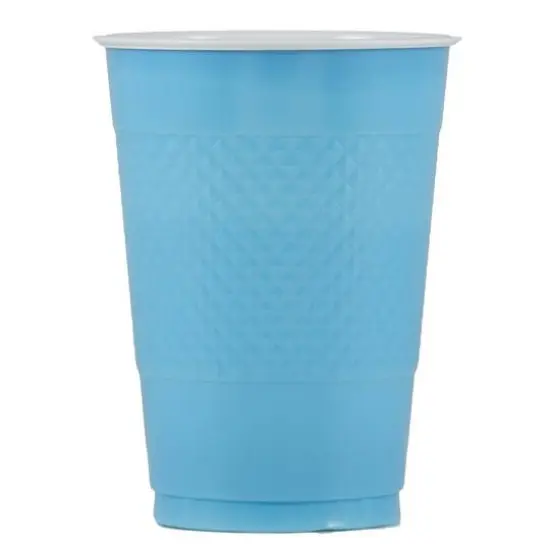 JAM Paper 16oz. Plastic Party Cups, 20ct. Sea Blue {3}