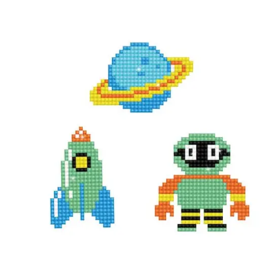 Diamond Dotz&reg; Beginner Space DOTZIES Stickers Diamond Painting Artwork Kit {1}