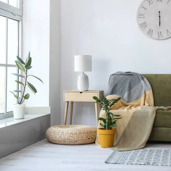 Simple Designs 20" Ceramic Purled Texture Table Lamp Off White {6}