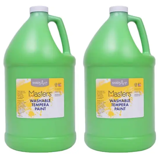 Handy Art® Little Masters® Washable Tempera Paint Gallon, 2ct. Light Green {1}