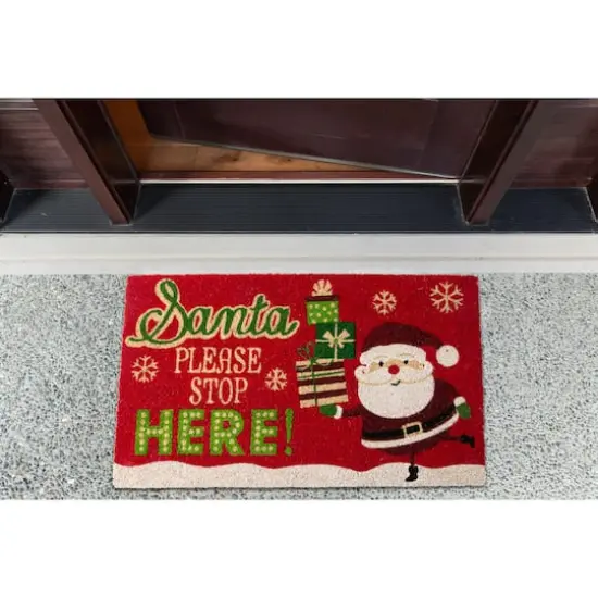 DII&reg; Santa Please Stop Here Doormat {6}