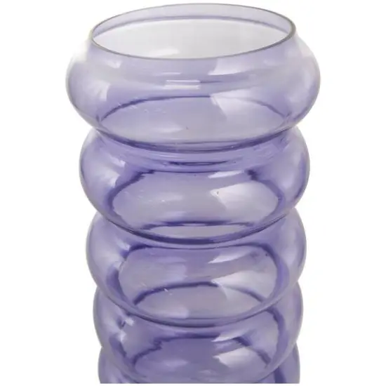 Purple Glass Bubble Vase Set {8}