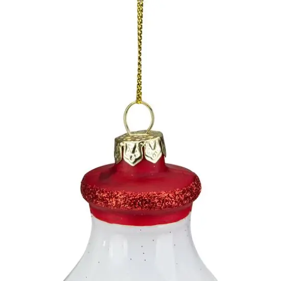 4.5" Farm Fresh Milk Glass Bottle Ornament {5}