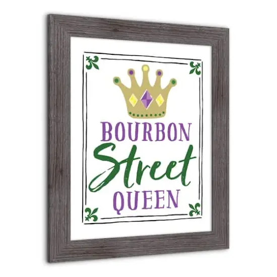 Bourbon Street Queen Western Gray Framed Print {3}