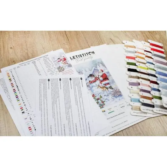 Letistitch Snowman And Santa Counted Cross Stitch Kit {6}