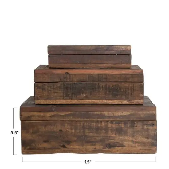 Hello Honey&reg; Natural Reclaimed Vintage Wood Box Set {2}