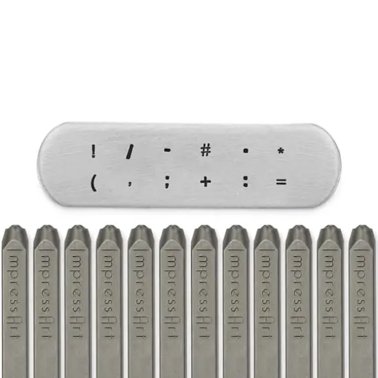 ImpressArt&reg; 3mm Punctuation Metal Stamps Pack {3}