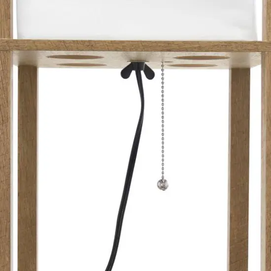 Simple Designs 5.2ft. Modern 3-Tier Floor Lamp Storage Shelf {8}