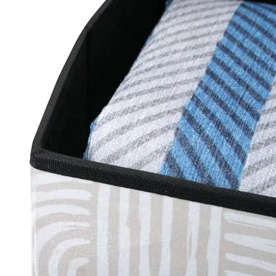 American Art Decor Concealed Cache Padded Foldable Storage Stool - 2.75" x 30" {4}