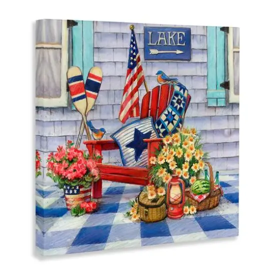 Stupell Industries Americana Porch View Canvas Wall Art {4}