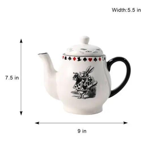 36oz. White Rabbit Ceramic Tea Pot by Ashland&reg; {5}