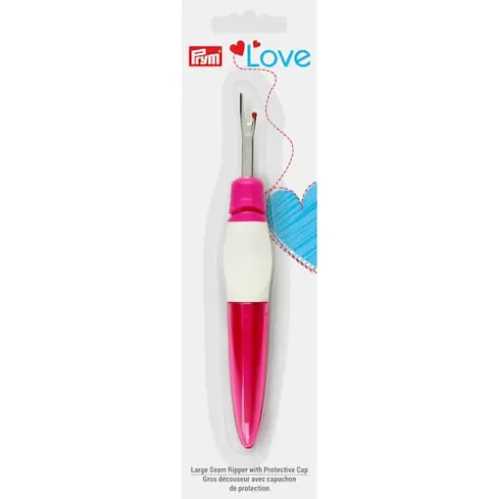 Prym&reg; Love 6" Pink Seam Ripper with Protective Cap {1}