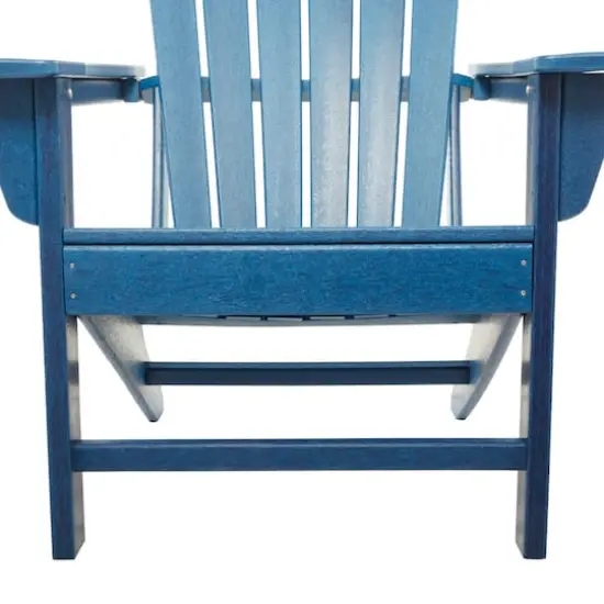 Blue Polyethylene Traditional Outdoor Adirondack Chair, 38" x 31" x 32" {5}