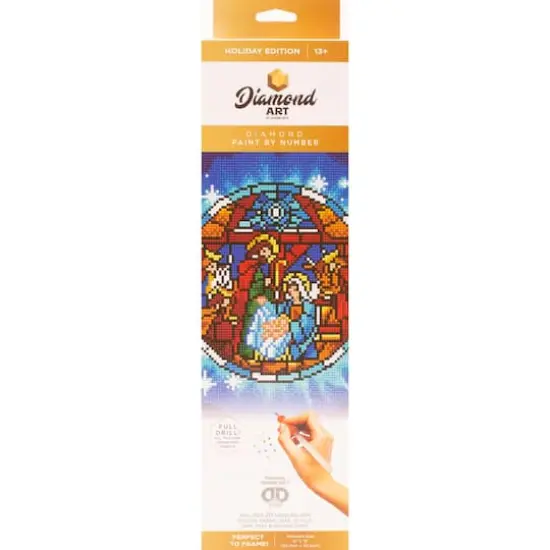 Diamond Art Holiday Edition Nativity Scene Full Drill Art Kit {3}