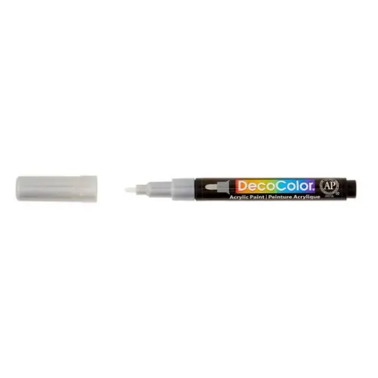 DecoColor&reg; Fine Tip Acrylic Paint Marker Silver {7}