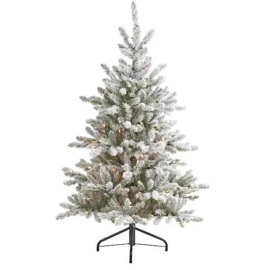 5ft. Pre-Lit West Virginia Spruce Artificial Christmas Tree, Clear LED Lights {3}