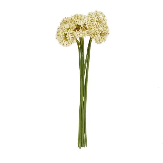 31" White Allium Artificial Flower Stem, 8ct. {7}