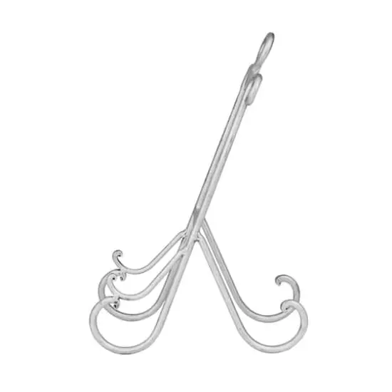 14" Gray Metal Traditional Easel {5}