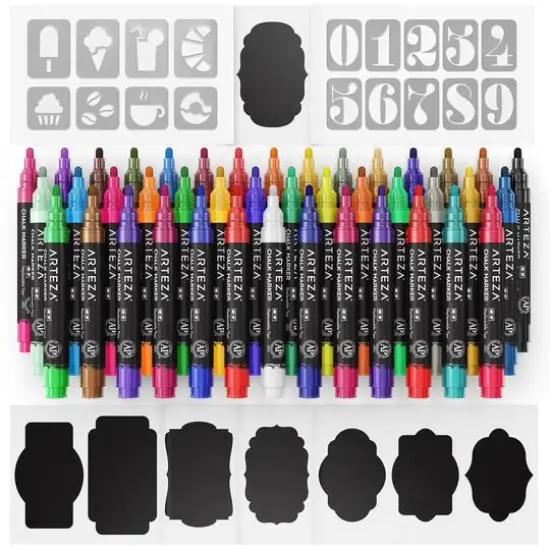 Arteza&reg; 42 Liquid Chalk Markers Set {6}