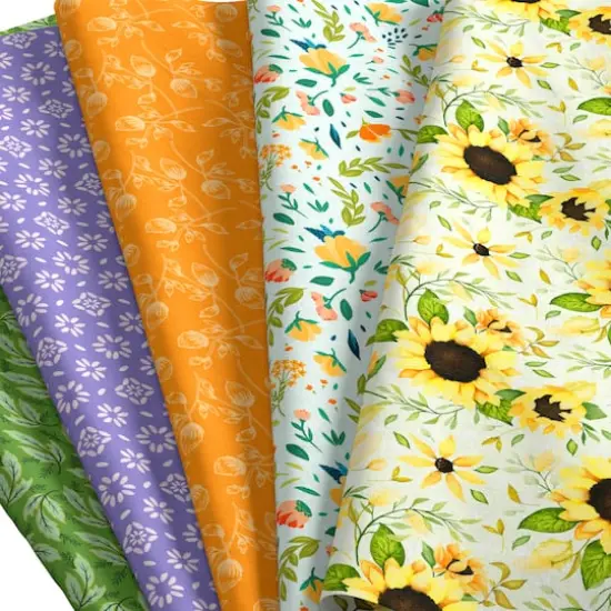 SINGER Beautiful Fall Garden Cotton Fabric Bundle {3}