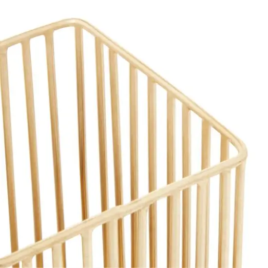 Set of 3 Gold Metal Modern Candle Holder, 4.25", 11", 16.25" {7}