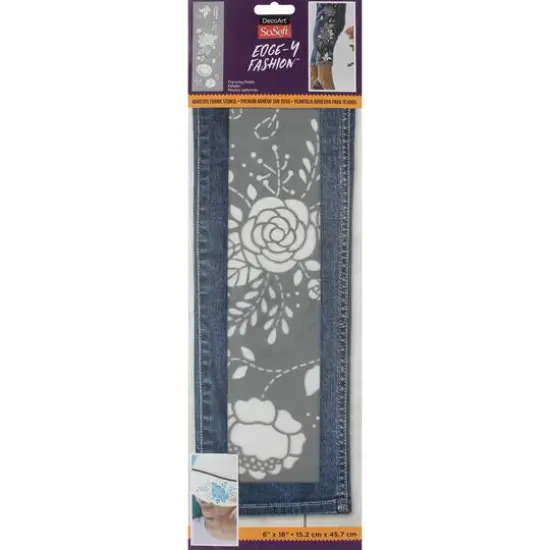DecoArt&reg; SoSoft&reg; Prancing Petals Fabric Stencil {1}
