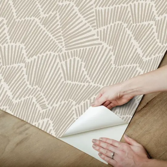 NuWallpaper Egypt Sherrod Beige Ridge & Valley Peel & Stick Wallpaper {5}