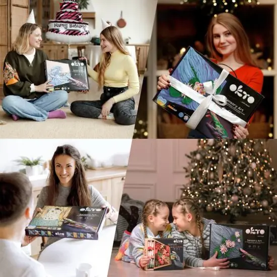 OKTO Sensory Art 3D Vincent Van Gogh Sunflowers Clay Painting Kit {9}