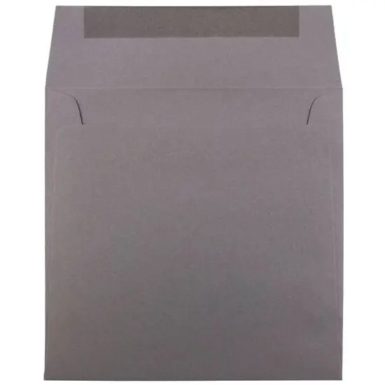 JAM Paper 6.5" x 6.5" Premium Invitation Envelopes, 25ct. Dark Gray {4}