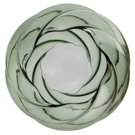 Hello Honey&reg; 7.75" Green Round Twisted Glass Vase {9}