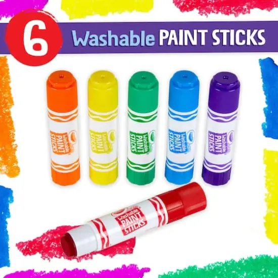 Crayola&reg; Washable Paint Sticks, 3 Packs of 6 {6}