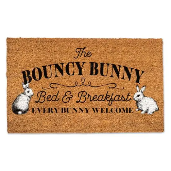 The Bouncy Bunny Bed & Breakfast Doormat {1}