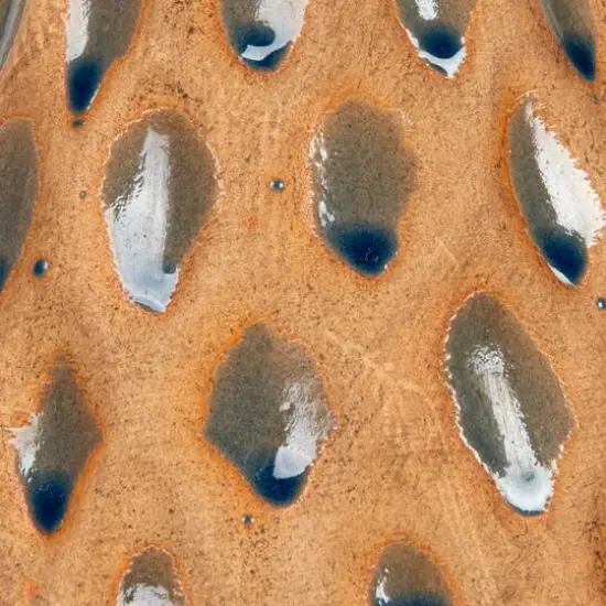 Hello Honey&reg; 6.5" Terra Cotta Debossed Candle Pillar Holder {6}