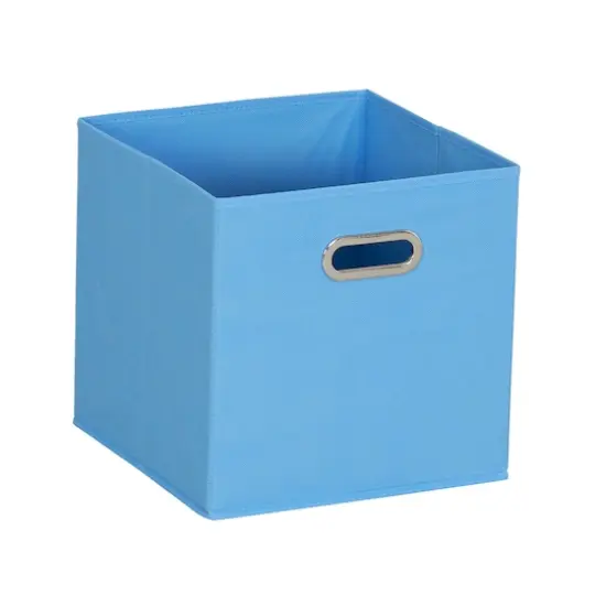 6 Pack Household Essentials 11" Fabric Storage Bins Blue {6}