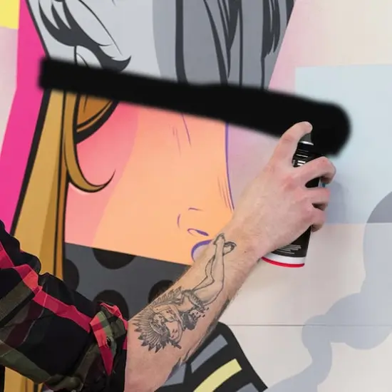 Ironlak Acrylic Spray Paint Roarke (Black) {5}