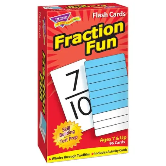 Trend Enterprises&reg; Fraction Fun Skill Drill Flash Cards {1}